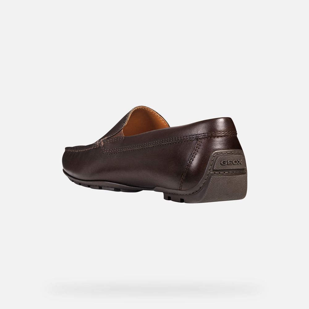 Geox Erkek Loafers Koyu Kahverengi - Moner 2Fit - HOU-247839